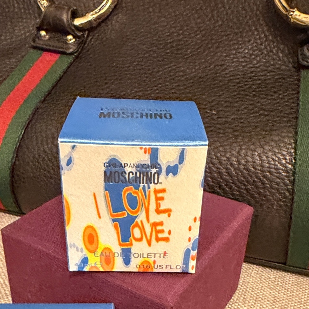 2- Moschino I Love Love Blue and Orange Box